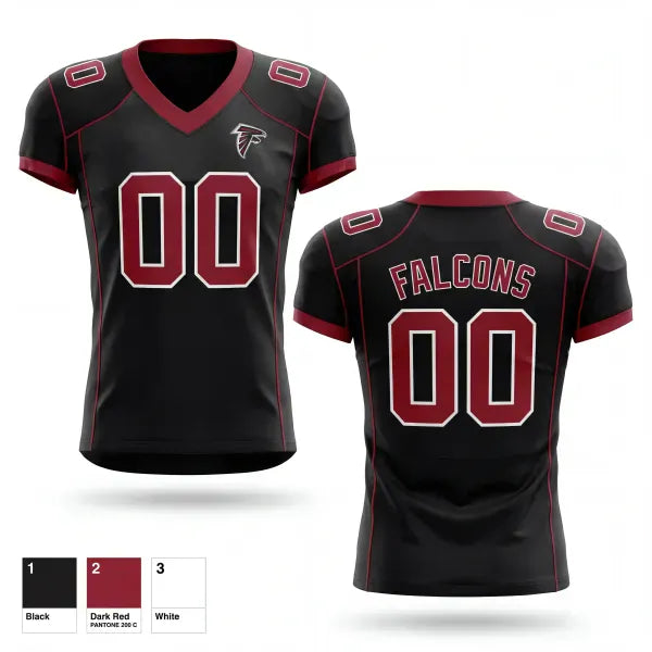 Football Jersey, Falcons, , Teamtime, Team time, sublimation, custom sports apparel, team uniforms, spirit wear, spiritwear, sports uniforms, custom shirts, team store, custom team store, fundraiser sports, apparel fundraiser