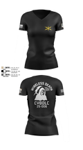 CyBOLC 25-006 6118734 Women's Short Sleeve V-neck Shirt - 3