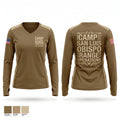 Camp San Luis Obispo Range Operations Women's Long Sleeve V-neck Shirt - 1