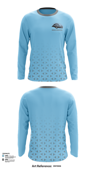 Overhills High School Basketball 959585 Long Sleeve Performance Shirt 42