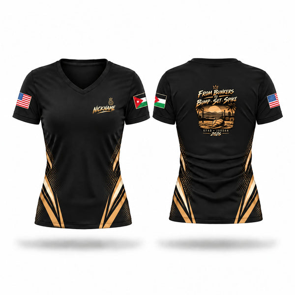 Womens Short Sleeve Vneck Shirt, 316th ESC, Army, Teamtime, Team time, sublimation, custom sports apparel, team uniforms, spirit wear, spiritwear, sports uniforms, custom shirts, team store, custom team store, fundraiser sports, apparel fundraiser