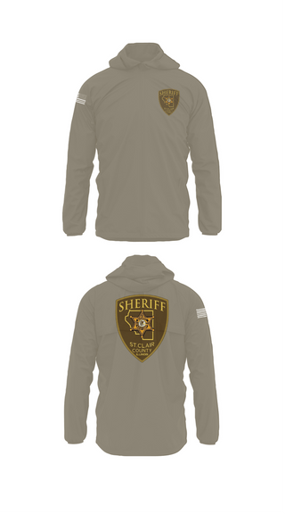 Windbreaker, St. Clair County Sheriff Department, Police, Teamtime, Team time, sublimation, custom sports apparel, team uniforms, spirit wear, spiritwear, sports uniforms, custom shirts, team store, custom team store, fundraiser sports, apparel fundraiser