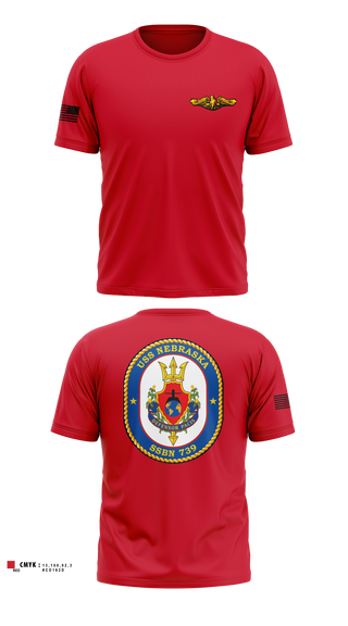 Short Sleeve Performance Shirt, USS Nebraska, Navy, Teamtime, Team time, sublimation, custom sports apparel, team uniforms, spirit wear, spiritwear, sports uniforms, custom shirts, team store, custom team store, fundraiser sports, apparel fundraiser