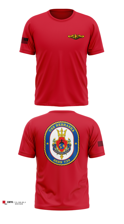 Short Sleeve Performance Shirt, USS Nebraska, Navy, Teamtime, Team time, sublimation, custom sports apparel, team uniforms, spirit wear, spiritwear, sports uniforms, custom shirts, team store, custom team store, fundraiser sports, apparel fundraiser