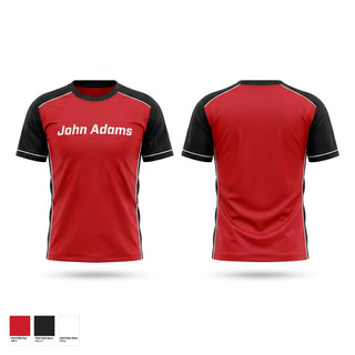 Soft Poly Tee Cotton Like Feel, John Adams, Women's Volleyball, Teamtime, Team time, sublimation, custom sports apparel, team uniforms, spirit wear, spiritwear, sports uniforms, custom shirts, team store, custom team store, fundraiser sports, apparel fundraiser