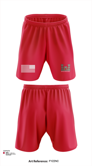 Athletic Shorts With Pockets, 817th engineer sapper, , Teamtime, Team time, sublimation, custom sports apparel, team uniforms, spirit wear, spiritwear, sports uniforms, custom shirts, team store, custom team store, fundraiser sports, apparel fundraiser
