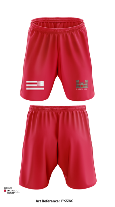 817th engineer sapper 48720796 Athletic Shorts With Pockets - 53