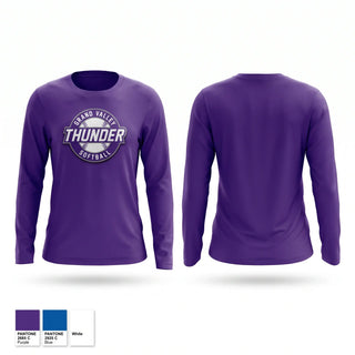 Long Sleeve Performance Shirt, Thunder, Softball, Teamtime, Team time, sublimation, custom sports apparel, team uniforms, spirit wear, spiritwear, sports uniforms, custom shirts, team store, custom team store, fundraiser sports, apparel fundraiser