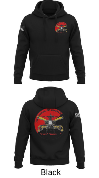 Hoodie, 7th Squadron, Sixth Cavalry Regiment, , Teamtime, Team time, sublimation, custom sports apparel, team uniforms, spirit wear, spiritwear, sports uniforms, custom shirts, team store, custom team store, fundraiser sports, apparel fundraiser