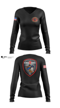 Anderson City Fire Women's Long Sleeve V-neck Shirt - 4
