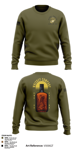 Crew Neck Sweatshirt, GWU NROTC, Marines, Teamtime, Team time, sublimation, custom sports apparel, team uniforms, spirit wear, spiritwear, sports uniforms, custom shirts, team store, custom team store, fundraiser sports, apparel fundraiser