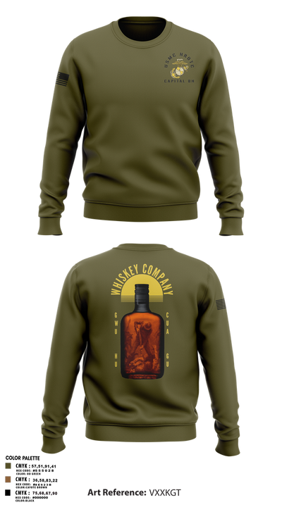 GWU NROTC 21201233 Crew Neck Sweatshirt - 1