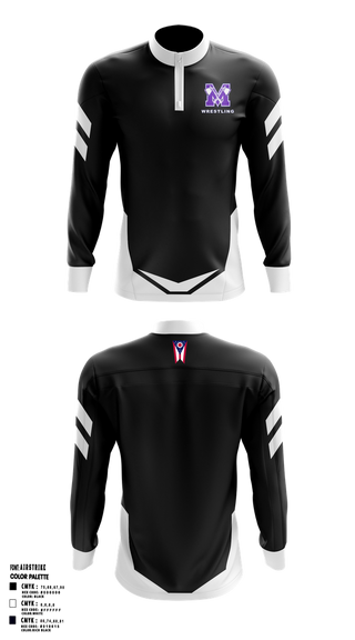 Quarter Zip Jacket, Mount Gilead High School Wrestling, Wrestling, Teamtime, Team time, sublimation, custom sports apparel, team uniforms, spirit wear, spiritwear, sports uniforms, custom shirts, team store, custom team store, fundraiser sports, apparel fundraiser