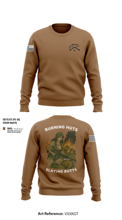 3 303rd B TRP 84676329 Crew Neck Sweatshirt - 2