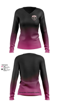United Donna 58346109 Women's Long Sleeve V-neck Shirt - 8