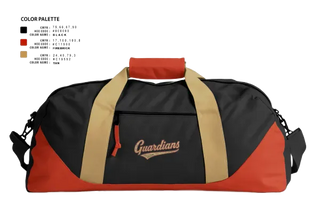Duffle Bag, Guardians Baseball, Baseball, Teamtime, Team time, sublimation, custom sports apparel, team uniforms, spirit wear, spiritwear, sports uniforms, custom shirts, team store, custom team store, fundraiser sports, apparel fundraiser