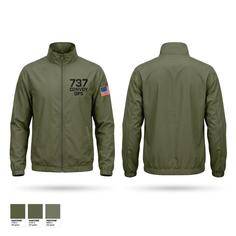 Windbreaker, 737 convoy ops, Army, Teamtime, Team time, sublimation, custom sports apparel, team uniforms, spirit wear, spiritwear, sports uniforms, custom shirts, team store, custom team store, fundraiser sports, apparel fundraiser