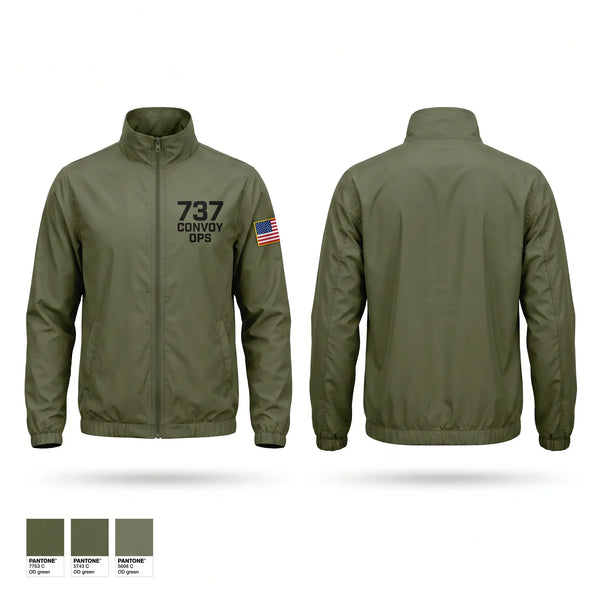 Windbreaker, 737 convoy ops, Army, Teamtime, Team time, sublimation, custom sports apparel, team uniforms, spirit wear, spiritwear, sports uniforms, custom shirts, team store, custom team store, fundraiser sports, apparel fundraiser