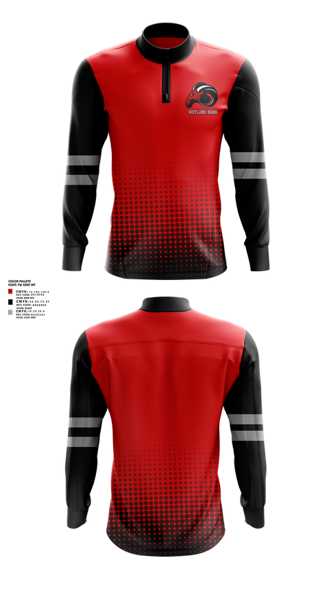 Quarter Zip Jacket, Suitland Rams, , Teamtime, Team time, sublimation, custom sports apparel, team uniforms, spirit wear, spiritwear, sports uniforms, custom shirts, team store, custom team store, fundraiser sports, apparel fundraiser