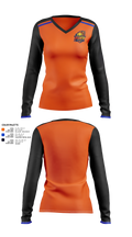 Downingtown Fury Women's Long Sleeve V-neck Shirt - 21