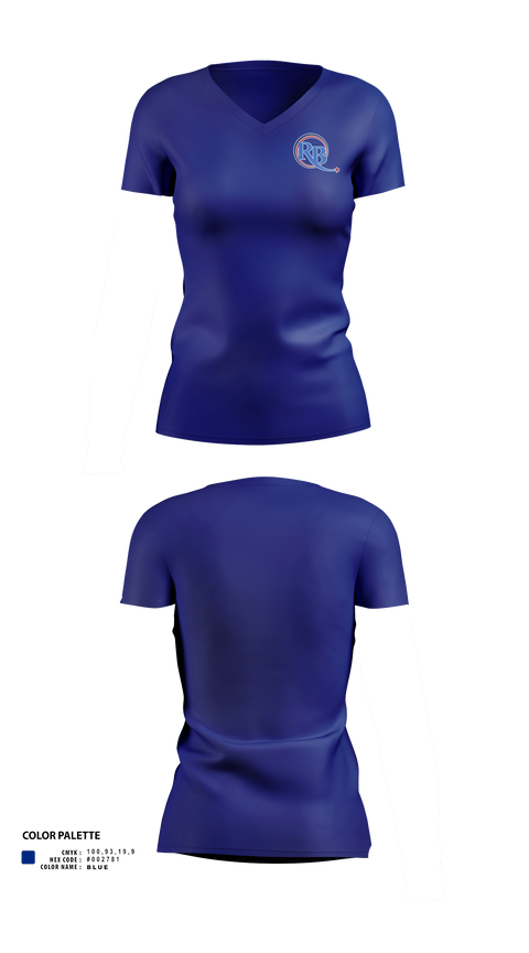 Womens Short Sleeve Vneck Shirt, River Bend Career and technical Center, , Teamtime, Team time, sublimation, custom sports apparel, team uniforms, spirit wear, spiritwear, sports uniforms, custom shirts, team store, custom team store, fundraiser sports, apparel fundraiser