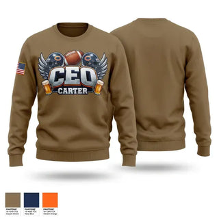 Crew Neck Sweatshirt, B.H.B.A.N., Army, Teamtime, Team time, sublimation, custom sports apparel, team uniforms, spirit wear, spiritwear, sports uniforms, custom shirts, team store, custom team store, fundraiser sports, apparel fundraiser