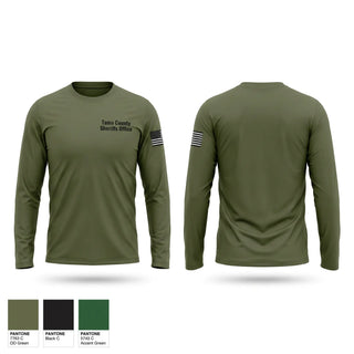 Long Sleeve Performance Shirt, Tama County Sheriff’s Office, Police, Teamtime, Team time, sublimation, custom sports apparel, team uniforms, spirit wear, spiritwear, sports uniforms, custom shirts, team store, custom team store, fundraiser sports, apparel fundraiser