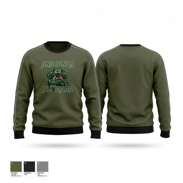 Crew Neck Sweatshirt, Anaconda, Men's Basketball, Teamtime, Team time, sublimation, custom sports apparel, team uniforms, spirit wear, spiritwear, sports uniforms, custom shirts, team store, custom team store, fundraiser sports, apparel fundraiser