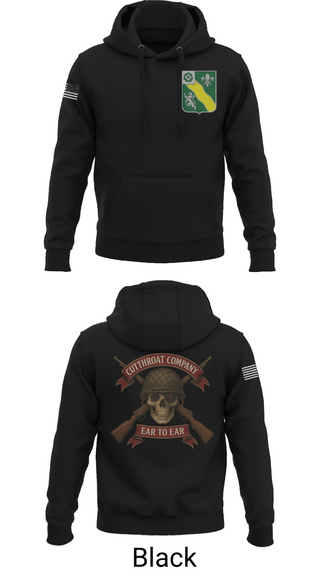 Hoodie, Cutthroat Company 1-63 AR, Army, Teamtime, Team time, sublimation, custom sports apparel, team uniforms, spirit wear, spiritwear, sports uniforms, custom shirts, team store, custom team store, fundraiser sports, apparel fundraiser