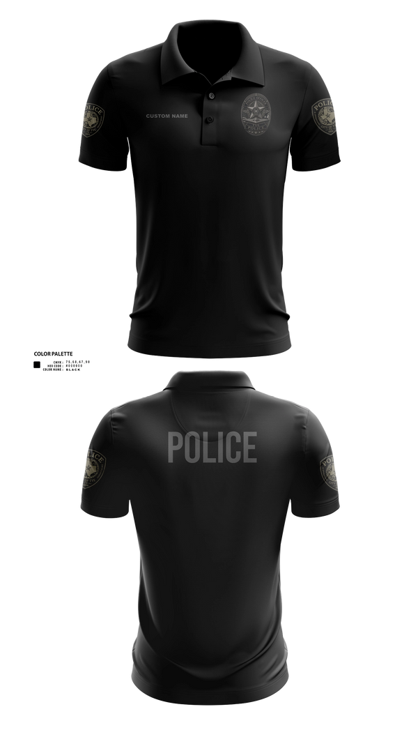Short Sleeve Performance Polo, Tye Police - TX, Police, Teamtime, Team time, sublimation, custom sports apparel, team uniforms, spirit wear, spiritwear, sports uniforms, custom shirts, team store, custom team store, fundraiser sports, apparel fundraiser
