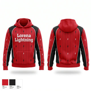 Hoodie, Lorena Lightning, Baseball, Teamtime, Team time, sublimation, custom sports apparel, team uniforms, spirit wear, spiritwear, sports uniforms, custom shirts, team store, custom team store, fundraiser sports, apparel fundraiser