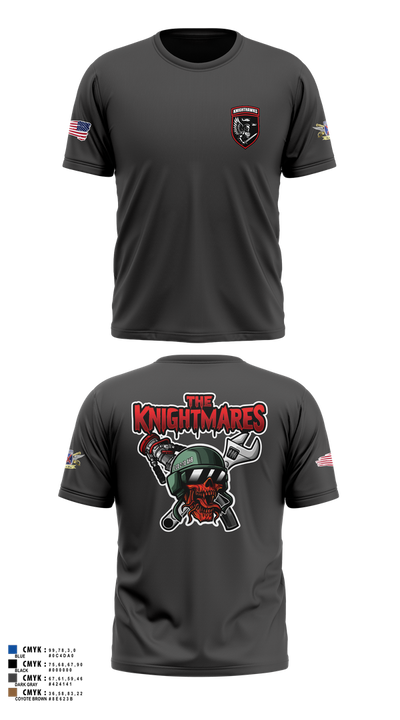 2-10 AHB Knighthawks 14380811 Short Sleeve Performance Shirt - 75