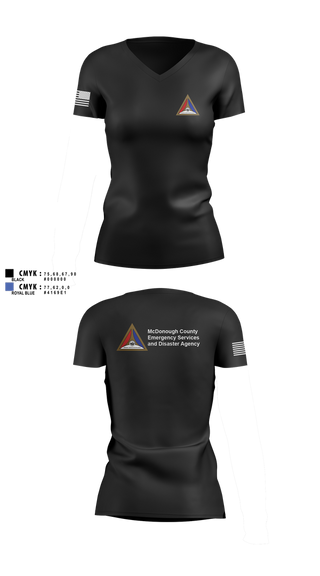 Womens Short Sleeve Vneck Shirt, McDonough County, Fire Department, Teamtime, Team time, sublimation, custom sports apparel, team uniforms, spirit wear, spiritwear, sports uniforms, custom shirts, team store, custom team store, fundraiser sports, apparel fundraiser