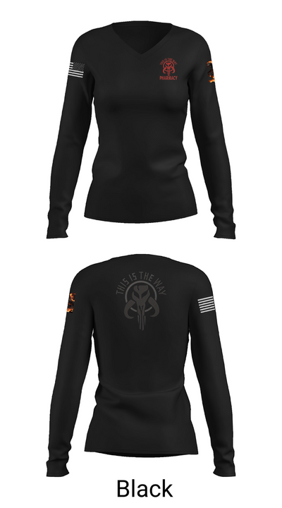 C Co Pharmacy 63118237 Women's Long Sleeve V-neck Shirt - 37