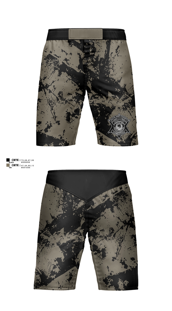 Fight Shorts, Richland County Sheriff's Department Training Unit, Police, Teamtime, Team time, sublimation, custom sports apparel, team uniforms, spirit wear, spiritwear, sports uniforms, custom shirts, team store, custom team store, fundraiser sports, apparel fundraiser