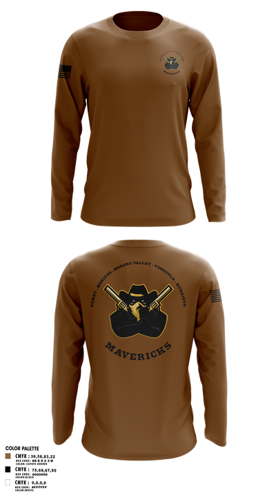 Mavericks 71642974 Long Sleeve Performance Shirt 1