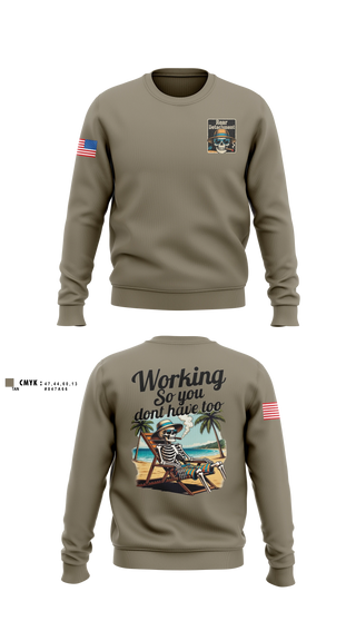 Crew Neck Sweatshirt, 252engcoreardetachment, Army, Teamtime, Team time, sublimation, custom sports apparel, team uniforms, spirit wear, spiritwear, sports uniforms, custom shirts, team store, custom team store, fundraiser sports, apparel fundraiser