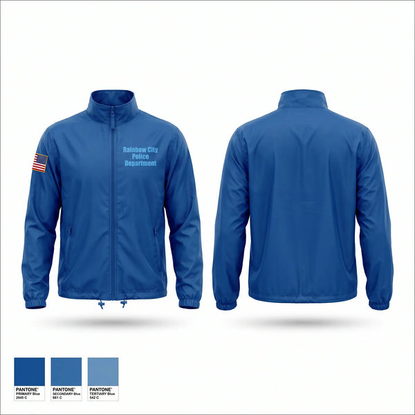 Windbreaker, Rainbow City Police Department, Police, Teamtime, Team time, sublimation, custom sports apparel, team uniforms, spirit wear, spiritwear, sports uniforms, custom shirts, team store, custom team store, fundraiser sports, apparel fundraiser