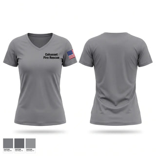 Womens Short Sleeve Vneck Shirt, Cohasset Fire & Rescue, Fire Department, Teamtime, Team time, sublimation, custom sports apparel, team uniforms, spirit wear, spiritwear, sports uniforms, custom shirts, team store, custom team store, fundraiser sports, apparel fundraiser