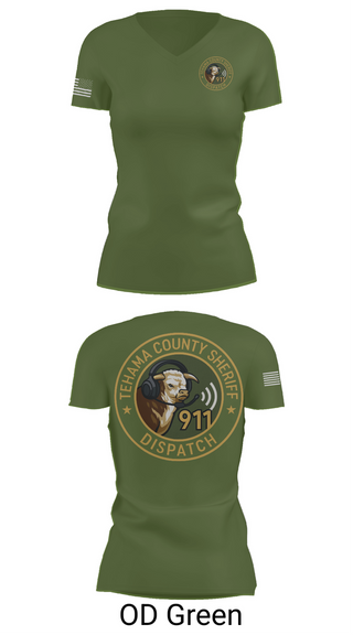 Womens Short Sleeve Vneck Shirt, TCSO DISPATCH, , Teamtime, Team time, sublimation, custom sports apparel, team uniforms, spirit wear, spiritwear, sports uniforms, custom shirts, team store, custom team store, fundraiser sports, apparel fundraiser