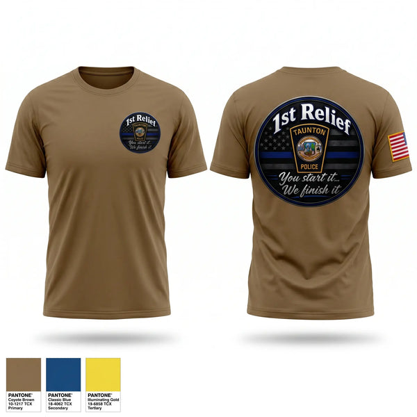 Old School Cotton Feel Shirt, 1st Relief, Police, Teamtime, Team time, sublimation, custom sports apparel, team uniforms, spirit wear, spiritwear, sports uniforms, custom shirts, team store, custom team store, fundraiser sports, apparel fundraiser