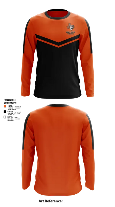 Honey Grove Baseball 79454883 Long Sleeve Performance Shirt 2