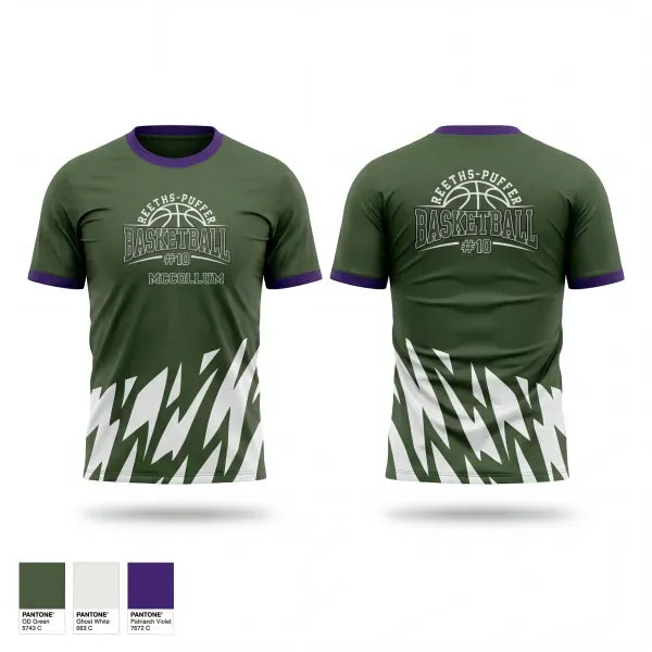Old School Cotton Feel Shirt, Reeths- puffer rockets, Men's Basketball, Teamtime, Team time, sublimation, custom sports apparel, team uniforms, spirit wear, spiritwear, sports uniforms, custom shirts, team store, custom team store, fundraiser sports, apparel fundraiser