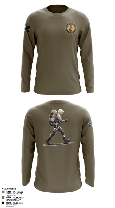 7th special force group Long Sleeve Performance Shirt 1