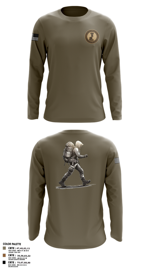 Long Sleeve Performance Shirt, 7th Group, Army, Teamtime, Team time, sublimation, custom sports apparel, team uniforms, spirit wear, spiritwear, sports uniforms, custom shirts, team store, custom team store, fundraiser sports, apparel fundraiser