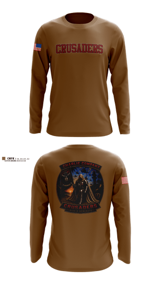 Long Sleeve Performance Shirt, CRUSADERS, Army, Teamtime, Team time, sublimation, custom sports apparel, team uniforms, spirit wear, spiritwear, sports uniforms, custom shirts, team store, custom team store, fundraiser sports, apparel fundraiser