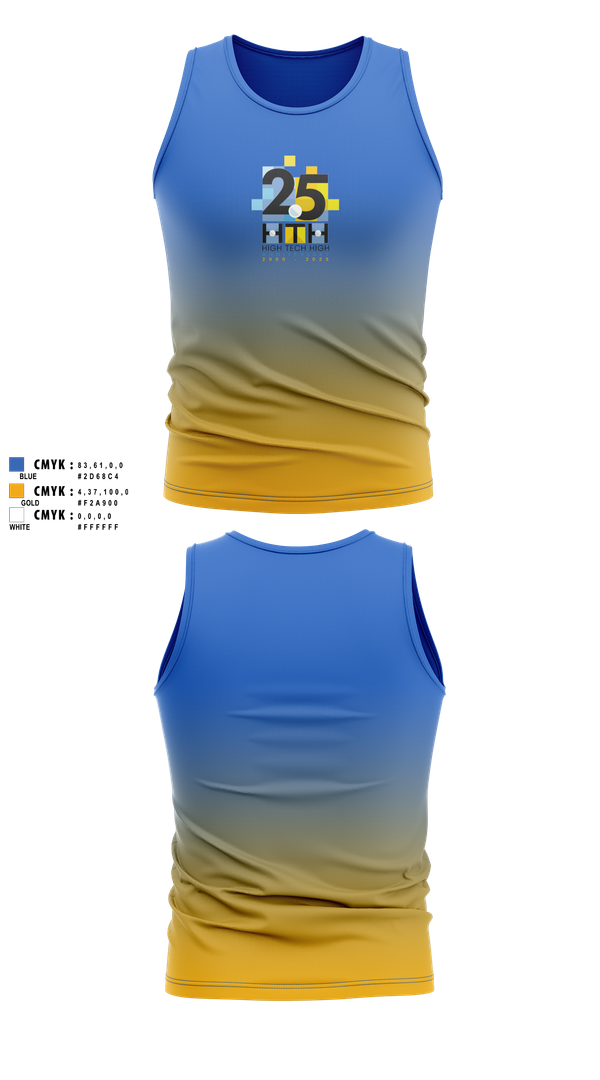 Tank Top, High Tech High - Chula Vista Tennis, Tennis, Teamtime, Team time, sublimation, custom sports apparel, team uniforms, spirit wear, spiritwear, sports uniforms, custom shirts, team store, custom team store, fundraiser sports, apparel fundraiser