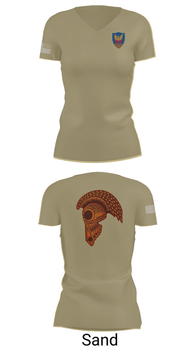 HHC, 311th (T)SC 14853900 Women's Short Sleeve V-neck Shirt - 89