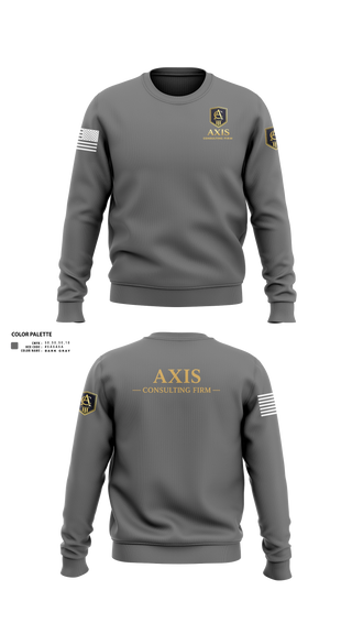 Crew Neck Sweatshirt, Axis Consulting Firm LLC, , Teamtime, Team time, sublimation, custom sports apparel, team uniforms, spirit wear, spiritwear, sports uniforms, custom shirts, team store, custom team store, fundraiser sports, apparel fundraiser