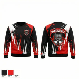 Crew Neck Sweatshirt, Underdawgz, , Teamtime, Team time, sublimation, custom sports apparel, team uniforms, spirit wear, spiritwear, sports uniforms, custom shirts, team store, custom team store, fundraiser sports, apparel fundraiser